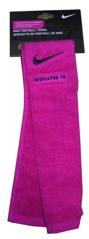 Pink adidas store football towel